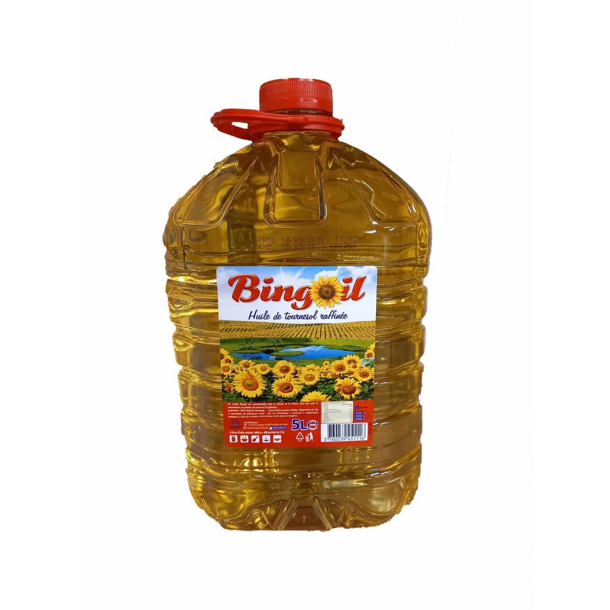 Fournisseur alimentaire de HUILE TOURNESOL ASSAISSONEMENT BIDON BINGOIL sur www.cash-alimentaire.com
