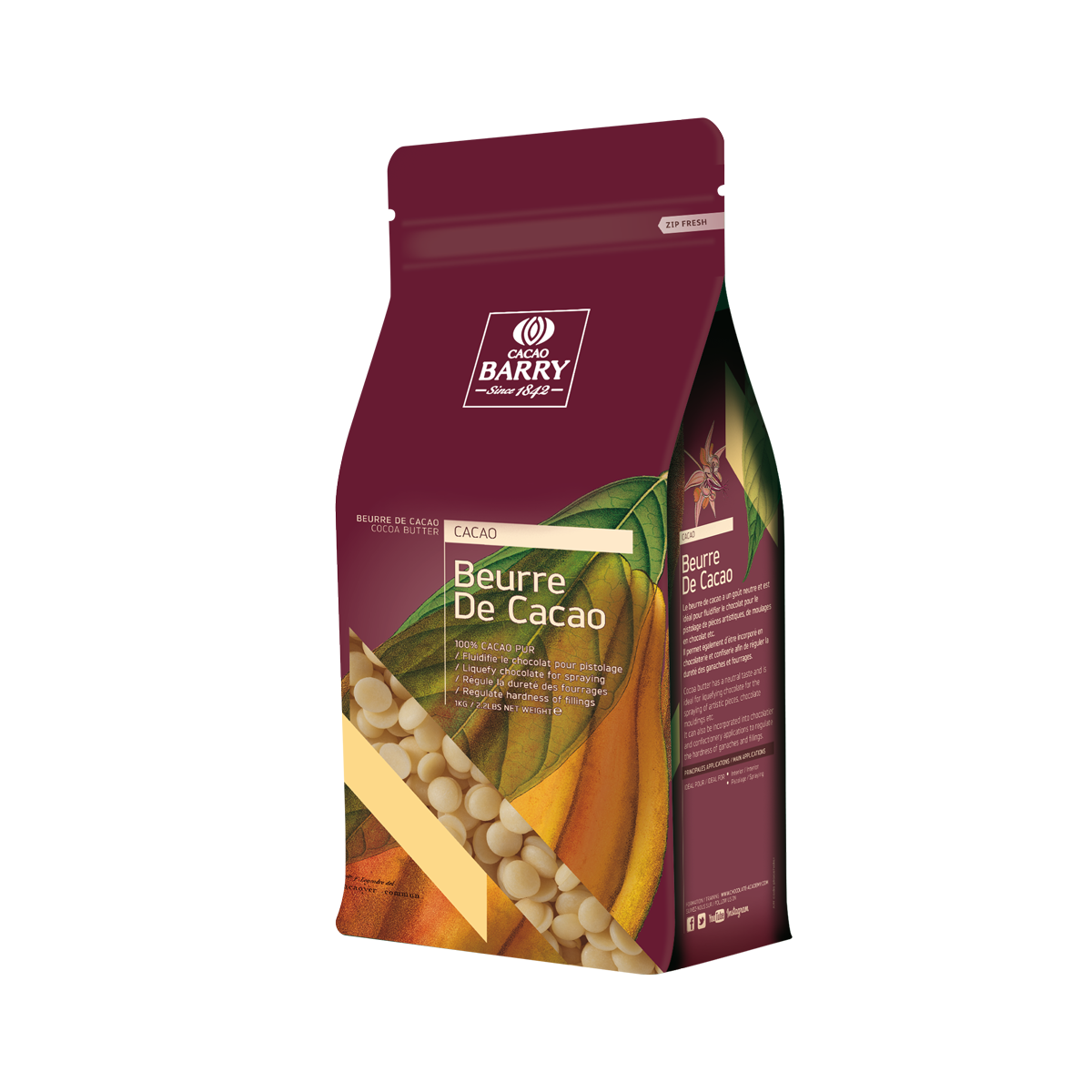 BEURRE DE CACAO CACAO BARRY produits de gros sur www.cash-alimentaire.com