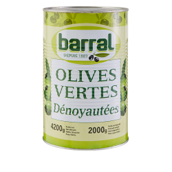 OLIVE VERTE DENOYAUTEE BARRAL à prix grossiste sur www.cash-alimentairez.com