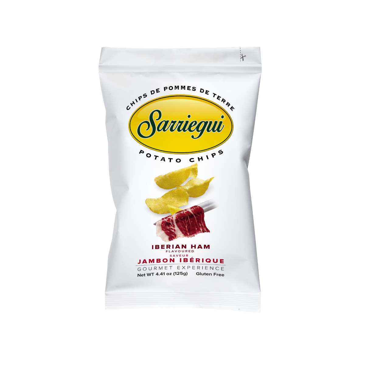 Achat en ligne CHIPS AU JAMBON IBERIQUE SARRIEGUI sur cash-alimentaire.com