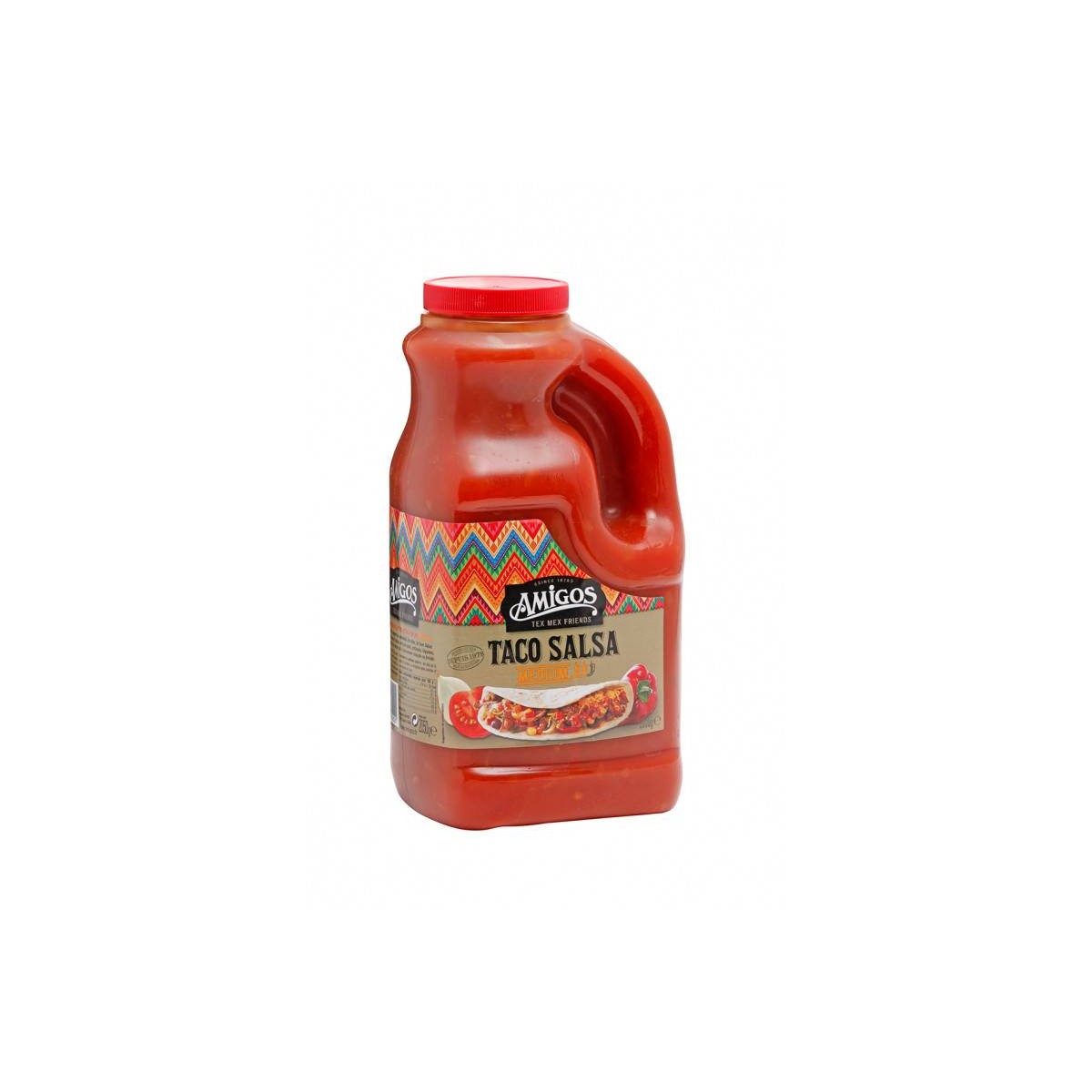 Achat en ligne SAUCE TACO SALSA BIDON 2.25 KG AMIGOS sur cash-alimentaire.com