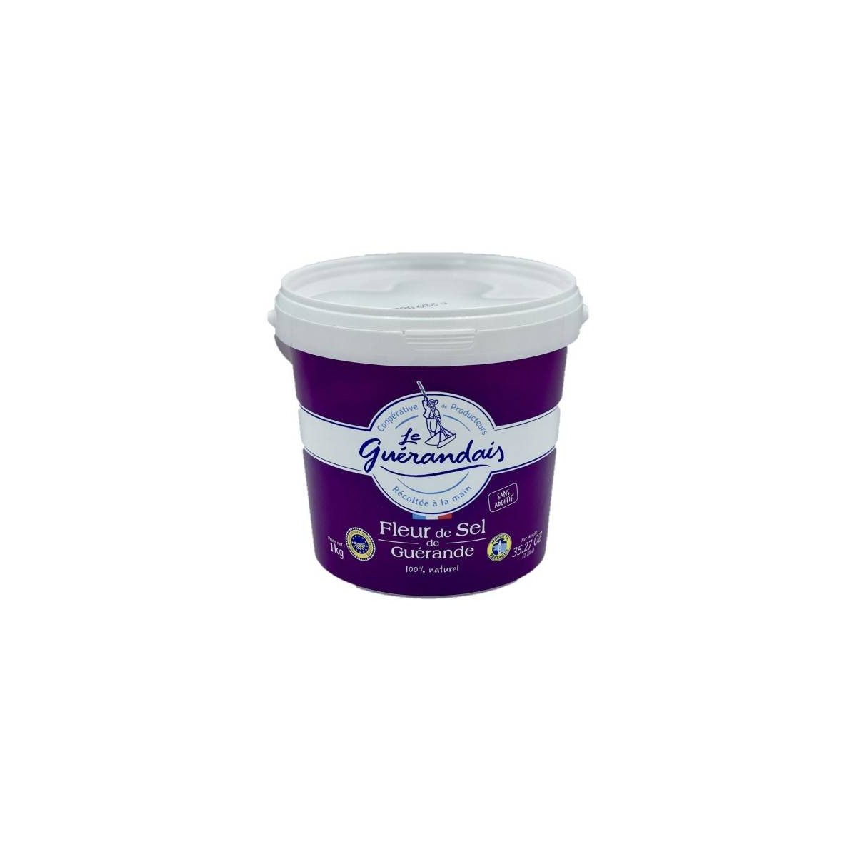 Achat en ligne FLEUR DE SEL DE GUERANDE SEAU 1KG LE GUERANDAIS sur cash-alimentaire.com