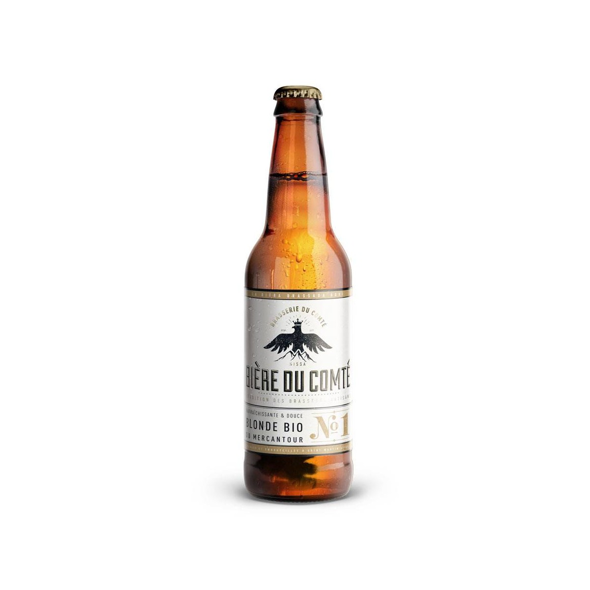 Achat en ligne BIERE BLONDE BIO DU MERCANTOUR BT 33CL VOL 5° BRASSERIE DU COMTE sur cash-alimentaire.com