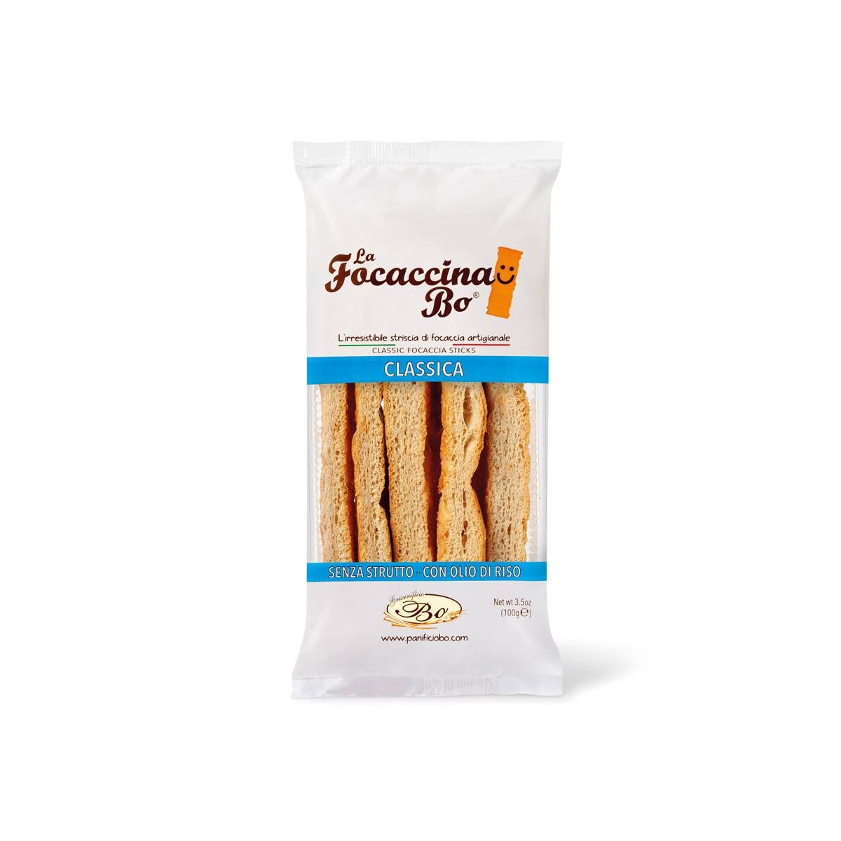 Achat en ligne FOCCACCINA CLASSIQUE SACHET 100GR BO sur cash-alimentaire.com