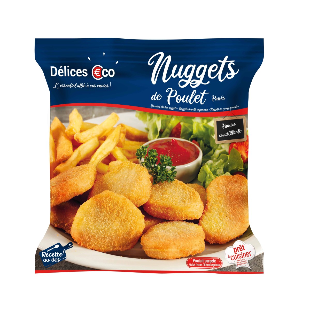 NUGGETS DE POULET CUIT PANE HALAL CASE à prix grossiste sur cash-alimentaire.com