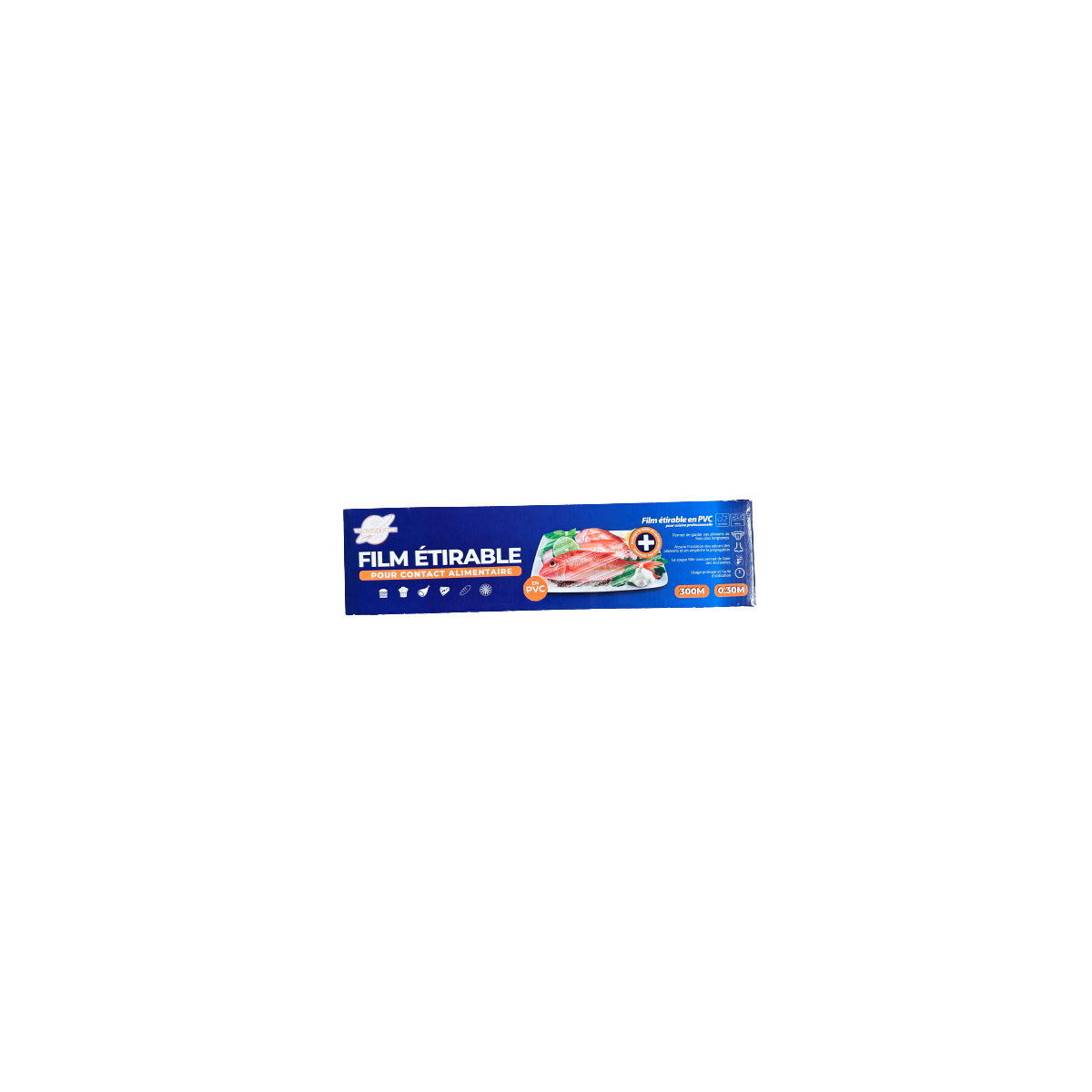 Achat en ligne FILM ALIMENTAIRE ETIRABLE 9µ 30CM LE RX X 300 M BOITE DISTRIBUTRICE sur cash-alimentaire.com