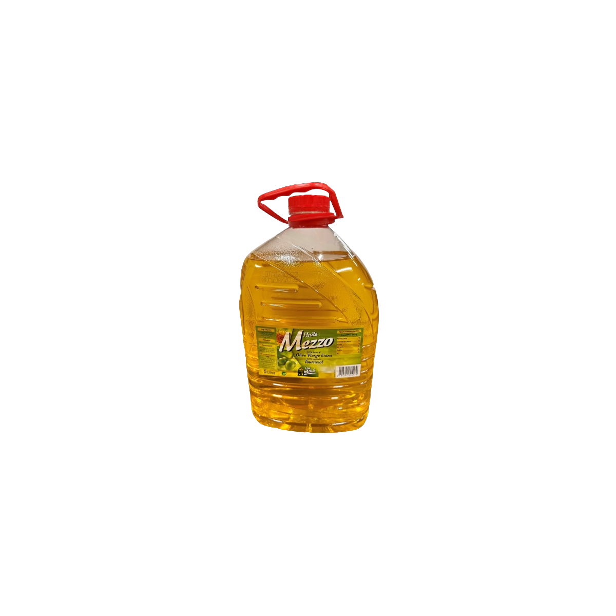 Achat en ligne HUILE MEZZO BIDON PVC 5L 50% TOURNESOL / 50% HUILE D OLIVE LOU MAS sur cash-alimentaire.com