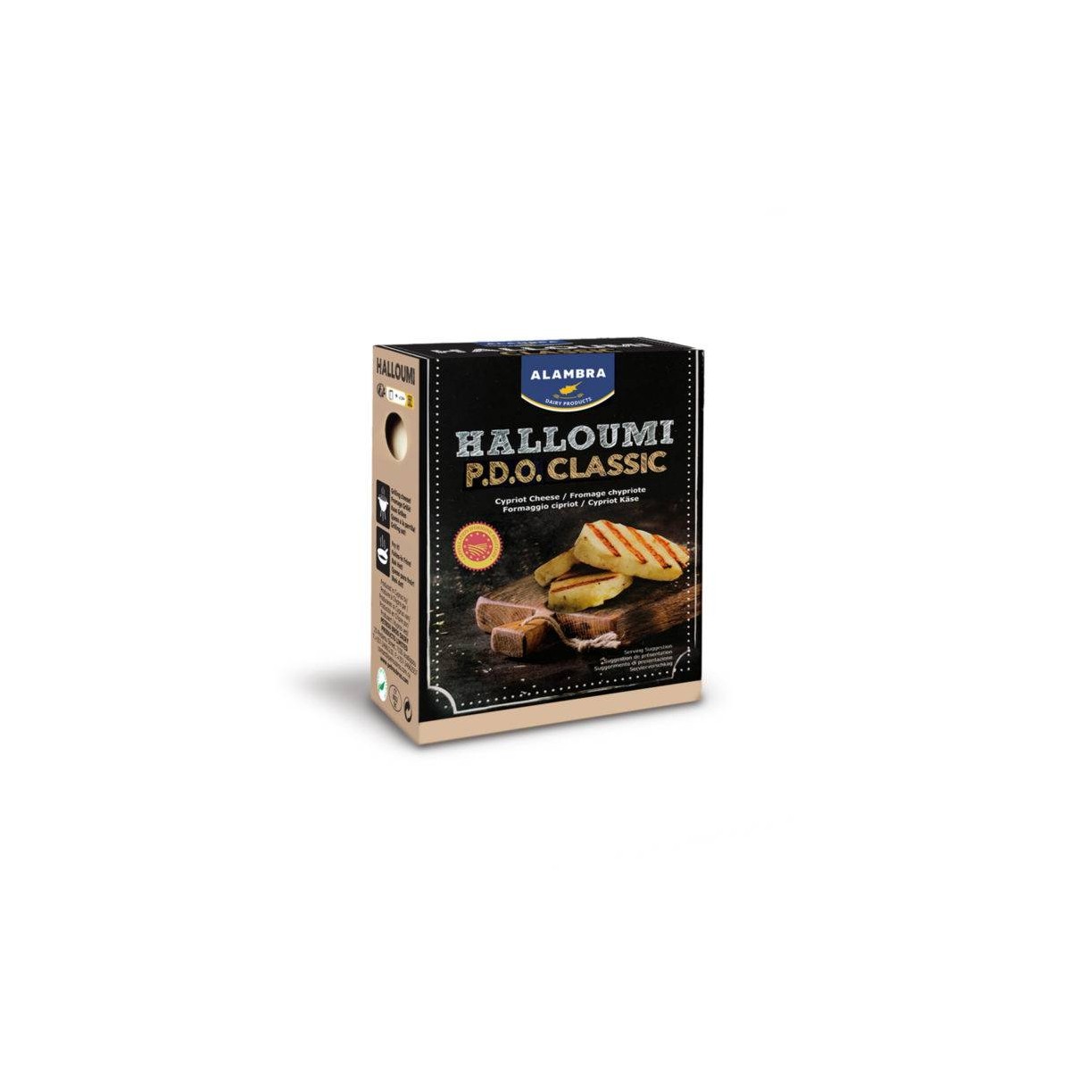Achat en ligne HALLOUMI AOP CHYPRE 25% MG BOITE 200GR sur cash-alimentaire.com