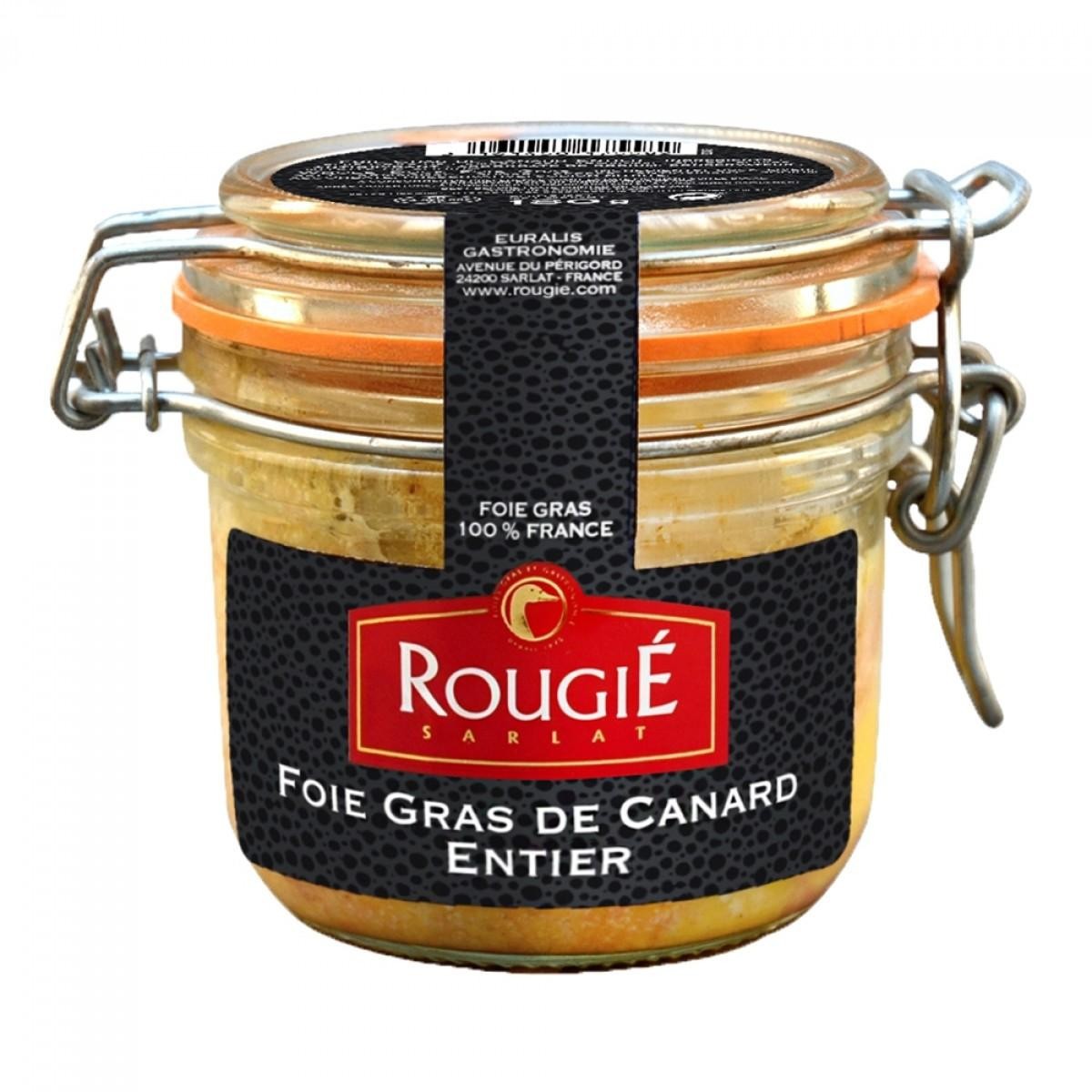 FOIE GRAS CANARD ENTIER TERRINE 180GR ROUGIE au prix de gros - cash-alimentaire.com