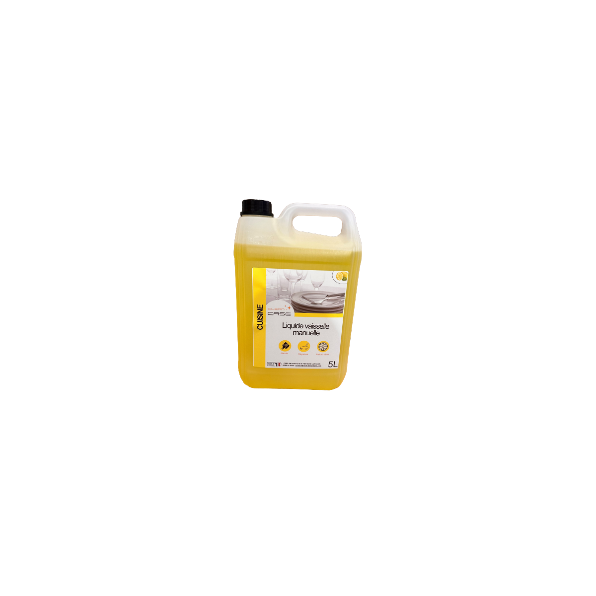 Achat en ligne LIQUIDE VAISSELLE MANUELLE BIDON 5L CLEAN CASE sur cash-alimentaire.com