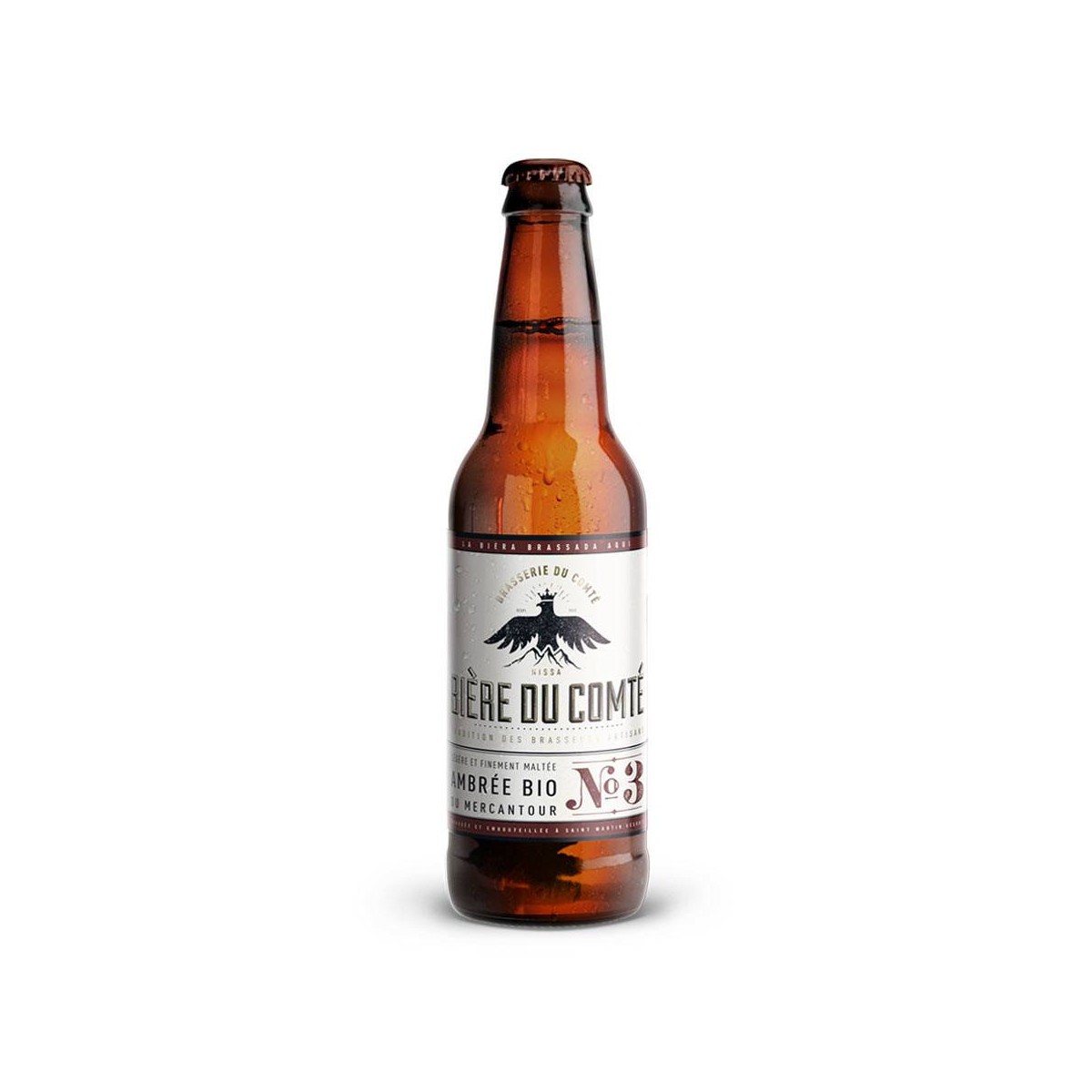 Achat en ligne BIERE AMBREE BIO DU MERCANTOUR BRASSERIE DU COMTE sur cash-alimentaire.com