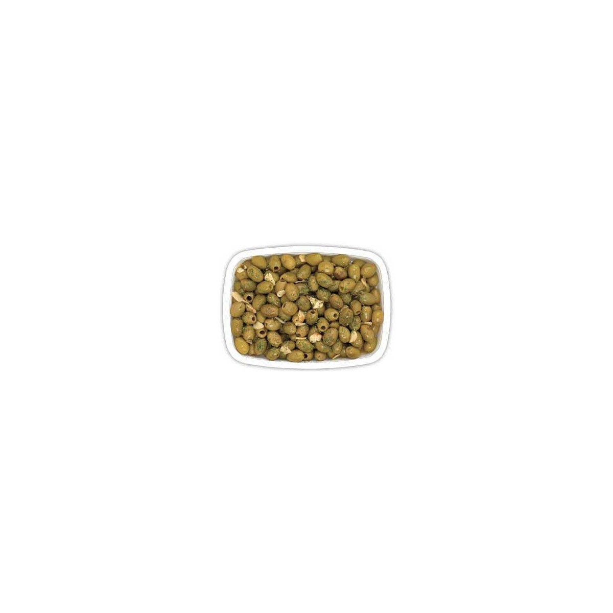Achat en gros OLIVES VERTES MARINEES A L HUILE 2KG sur cash-alimentaire.com