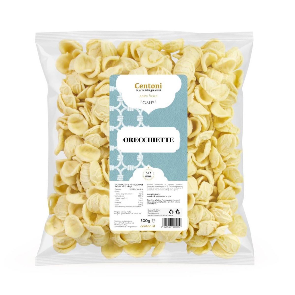 Achat en gros ORECCHIETTE LA BARQUETTE 500GR sur cash-alimentaire.com