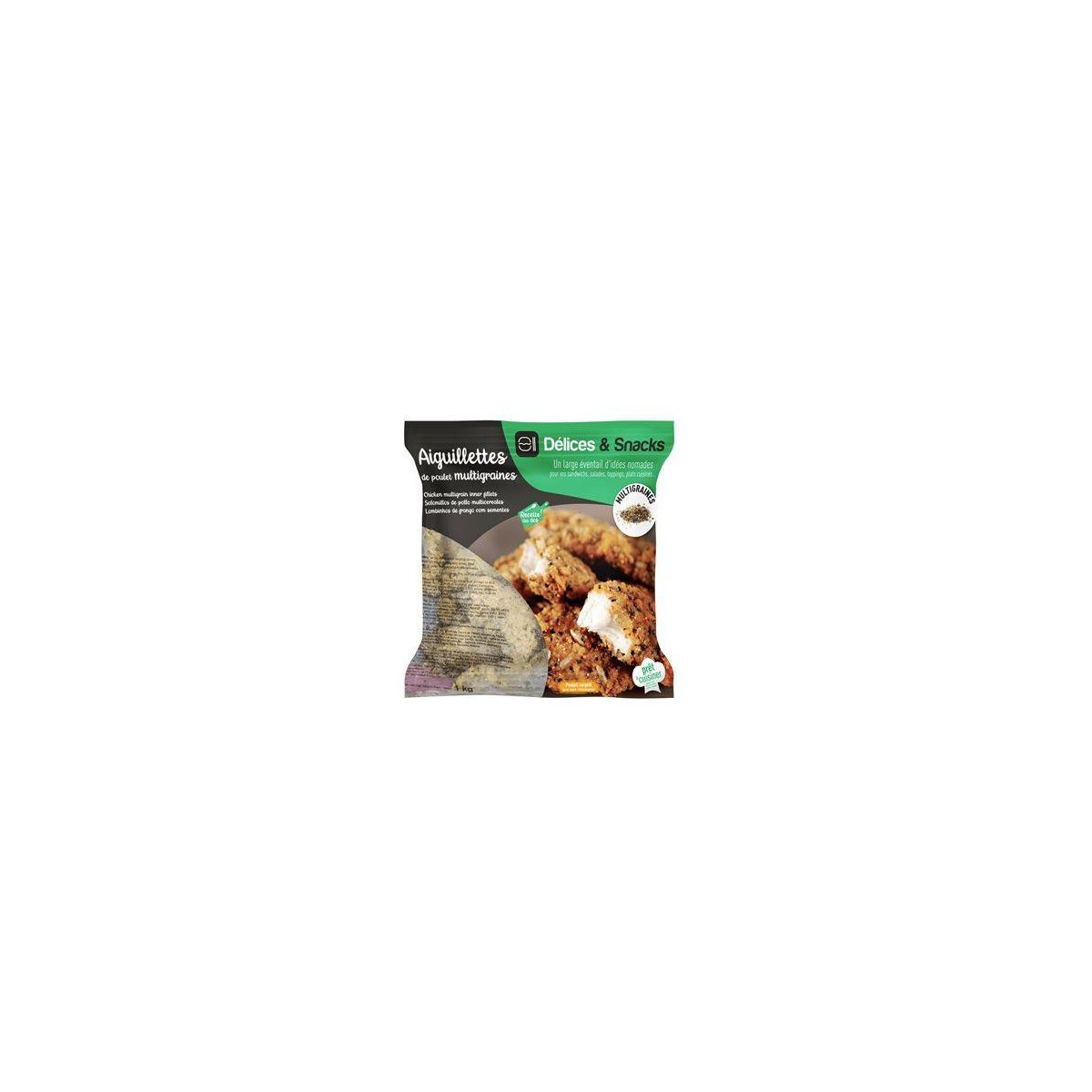 Vente en gros AIGUILLETTE POULET MULTIGRAINE BRAISEE sur Cash-alimentaire.com