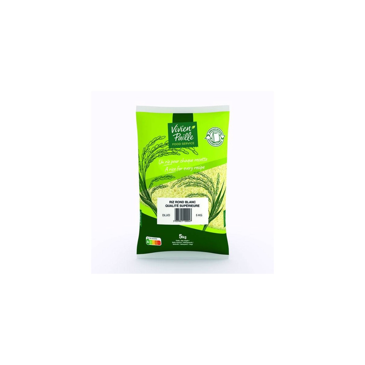 Achat en ligne RIZ ROND BLANC NATUREL VIVIEN PAILLE sur cash-alimentaire.com