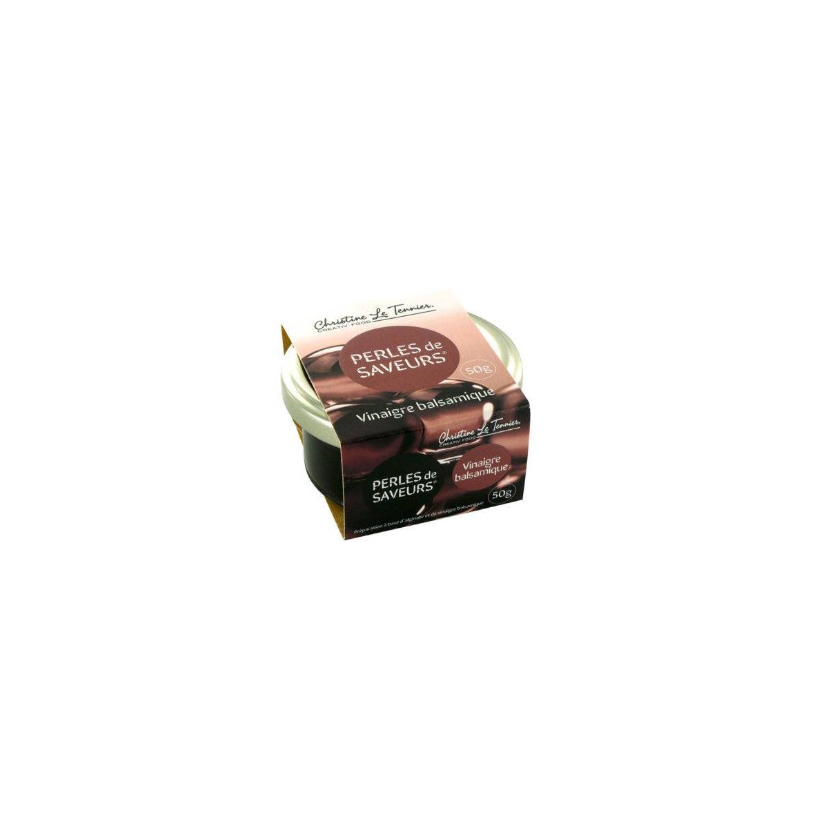 Achat en ligne PERLE DE VINAIGRE BALSAMIQUE BOCAL 200GR sur cash-alimentaire.com