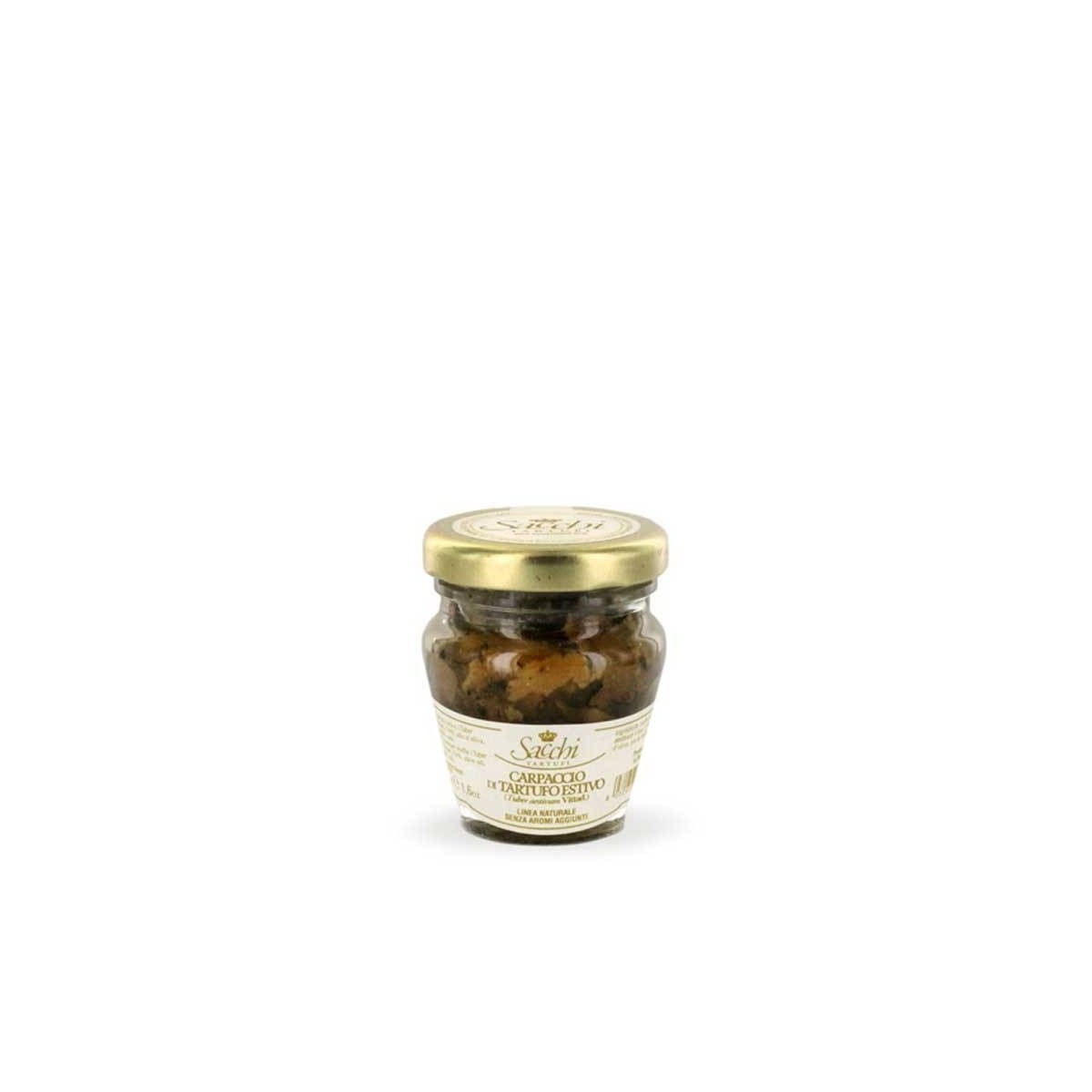 Achat en ligne CARPACCIO DE TRUFFE NOIRE D ETE 75% 50GR A L HUILE LA VERRINE sur cash-alimentaire.com