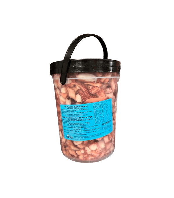 Achat en ligne POULPE MORCEAUX A L HUILE SEAU 5KG sur cash-alimentaire.com