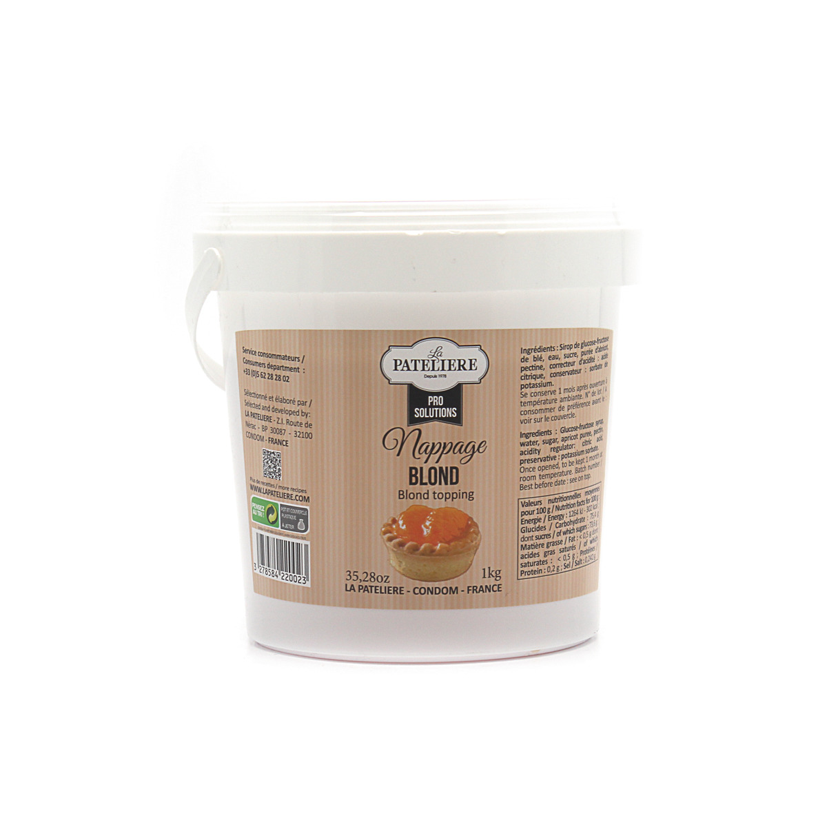 Achat en ligne NAPPAGE BLOND SEAU 1KG LA PATELIERE sur cash-alimentaire.com