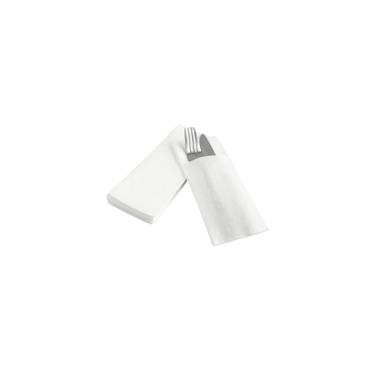 Serviettes airlaid blanches 40 x 40 cm pliage découpe – carton de 700 unités – Garcia de Pou
