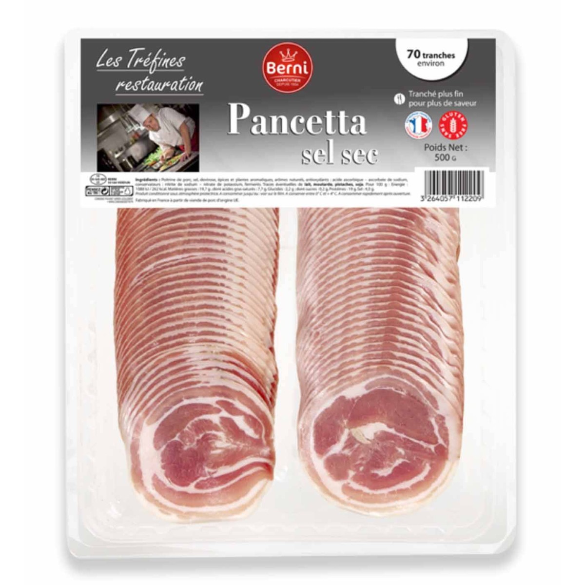 PANCETTA SEL SEC BERNI - prix grossiste - cash-alimentaire.com