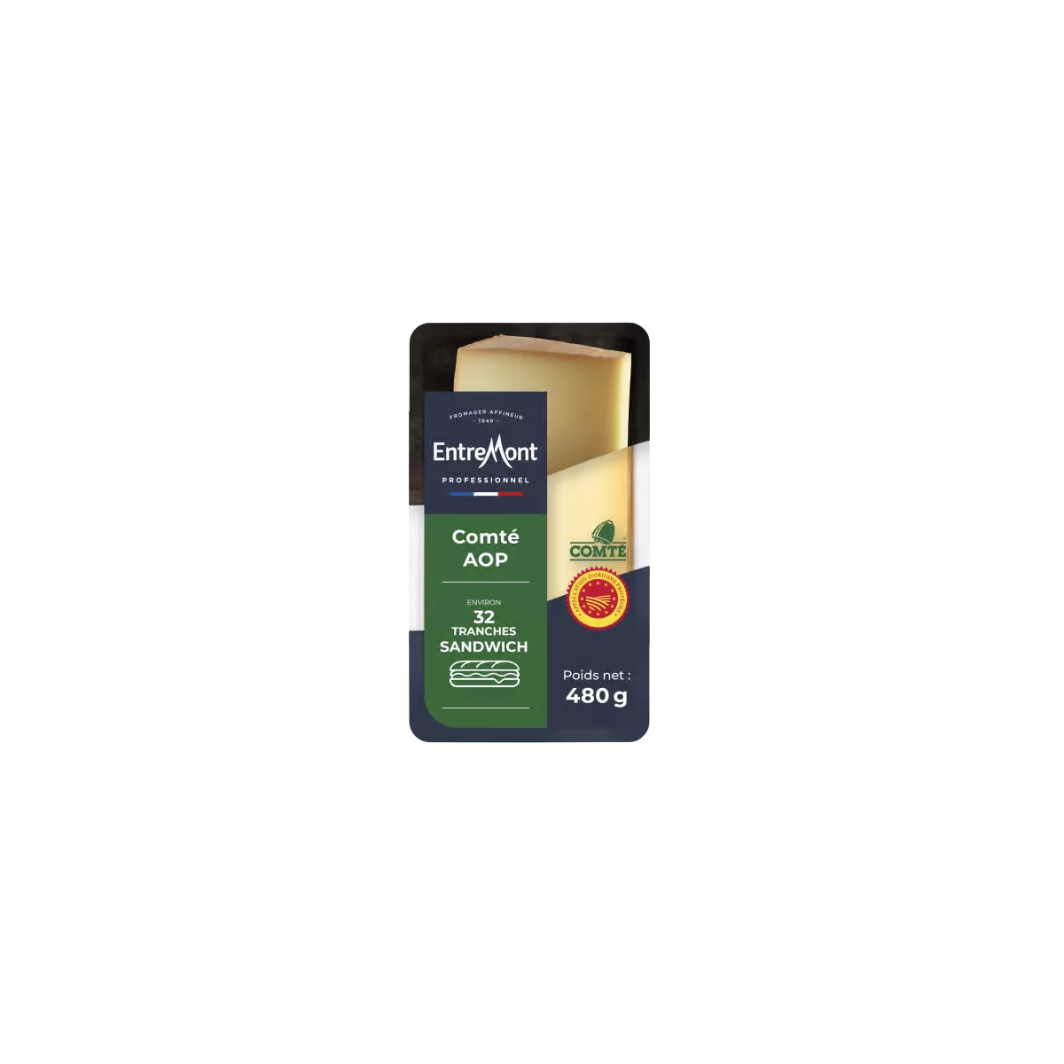 Achat en ligne COMTE TRANCHE AOP 5X15 32 TRANCHES 480GR sur cash-alimentaire.com