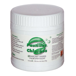 Achat en ligne PASTILLES CHLOREES DE JAVEL 500GR LE POT sur cash-alimentaire.com