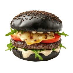 Achat en ligne BUN BRIOCHE NOIR AU CHARBON VEGETAL 10CM sur cash-alimentaire.com