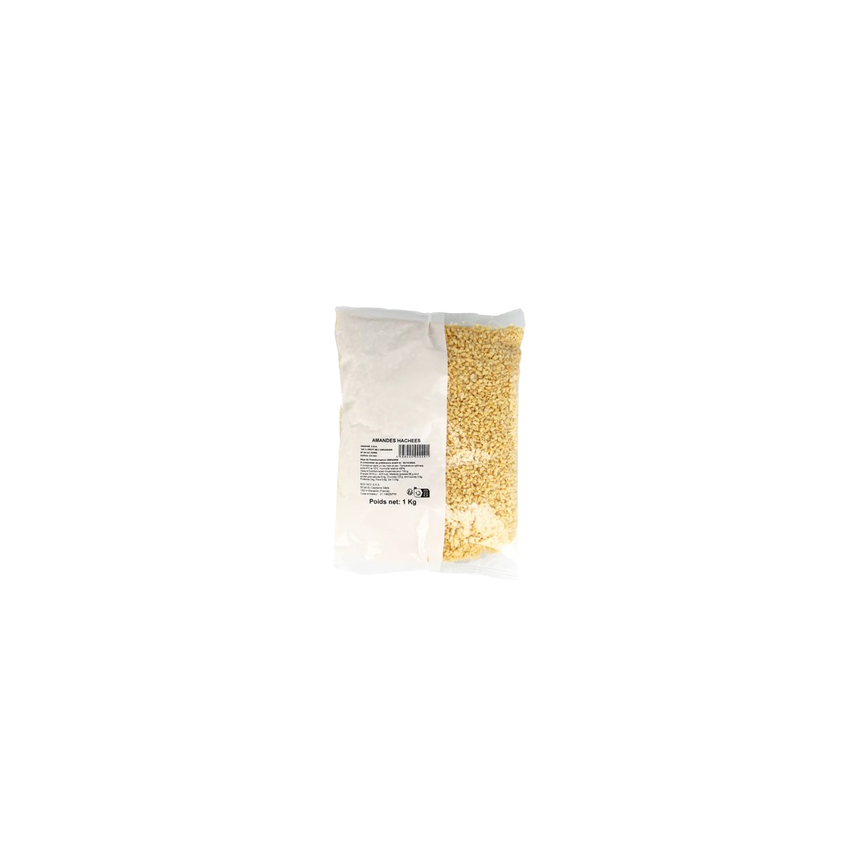 Achat en ligne AMANDE HACHEE 2/4MM SACHET 1KG sur cash-alimentaire.com