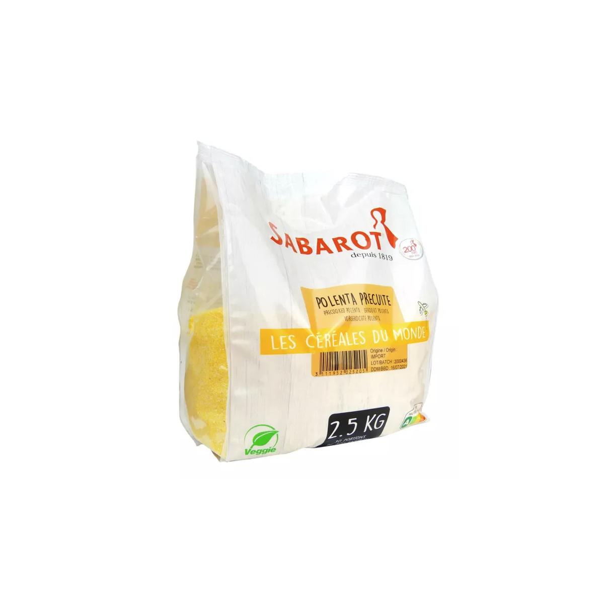 Achat en ligne POLENTA PRECUITE 2.5 KG SABAROT sur cash-alimentaire.com
