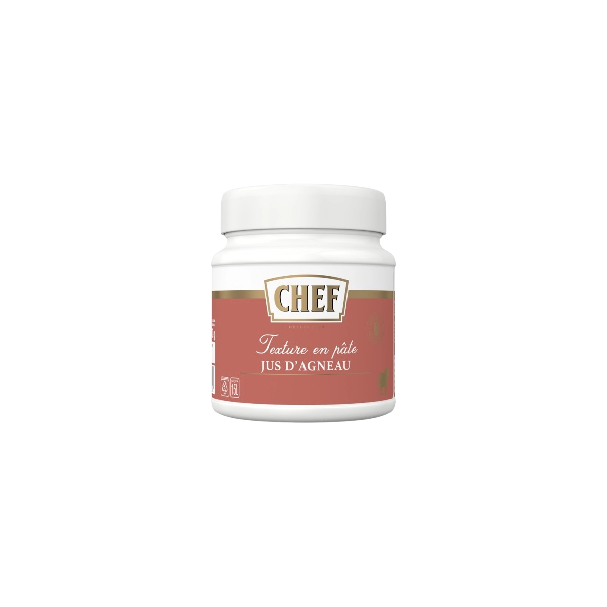 Achat en ligne JUS D'AGNEAU PREMIUM (8L A 15L) 640GR CHEF sur cash-alimentaire.com