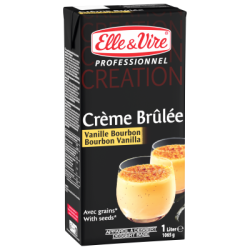 Crème brûlée vanille Bourbon – Elle & Vire – 1 L