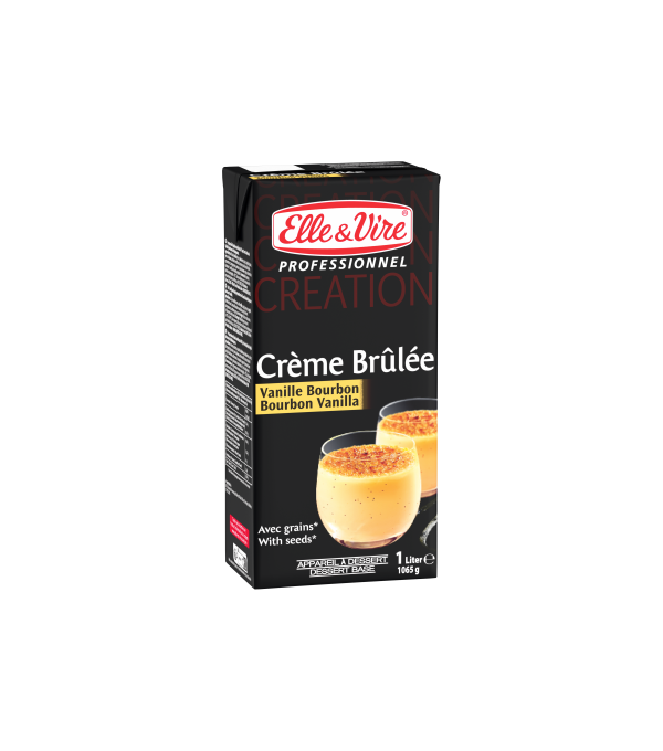Crème brûlée vanille Bourbon – Elle & Vire – 1 L