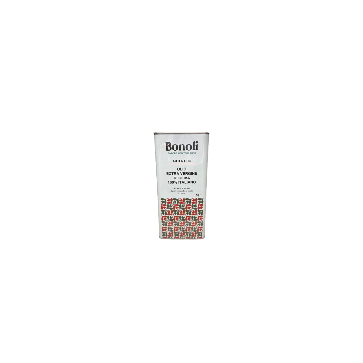 Bidon 5L d'huile d'olive extra vierge 100% Italie Bonoli – qualité premium pour cuisine et restauration