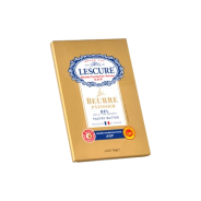 Beurre Pâtissier Tourage 1kg x10 Lescure | AOP Charentes-Poitou 84% MG pour pâtisserie