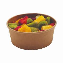Boîte Salade Kraft Brun 480 ml x 50U – Ø150 mm – Vente à Emporter