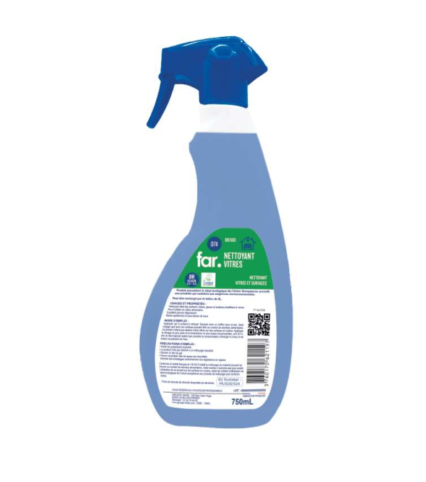 Nettoyant Vitres et Surfaces Spray 75 cl – Détergent Ecolabel