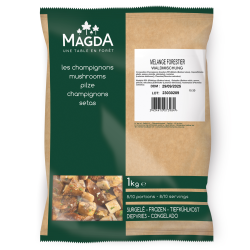 Mélange de champignons Délice forestier surgelé 1 kg – pleurote, shiitake, bolet, cèpe, girolle – Magda