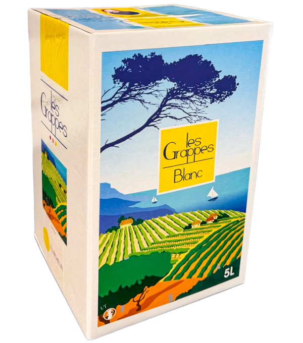 Vin Blanc d’Espagne BIB 5 L – Les Grappes