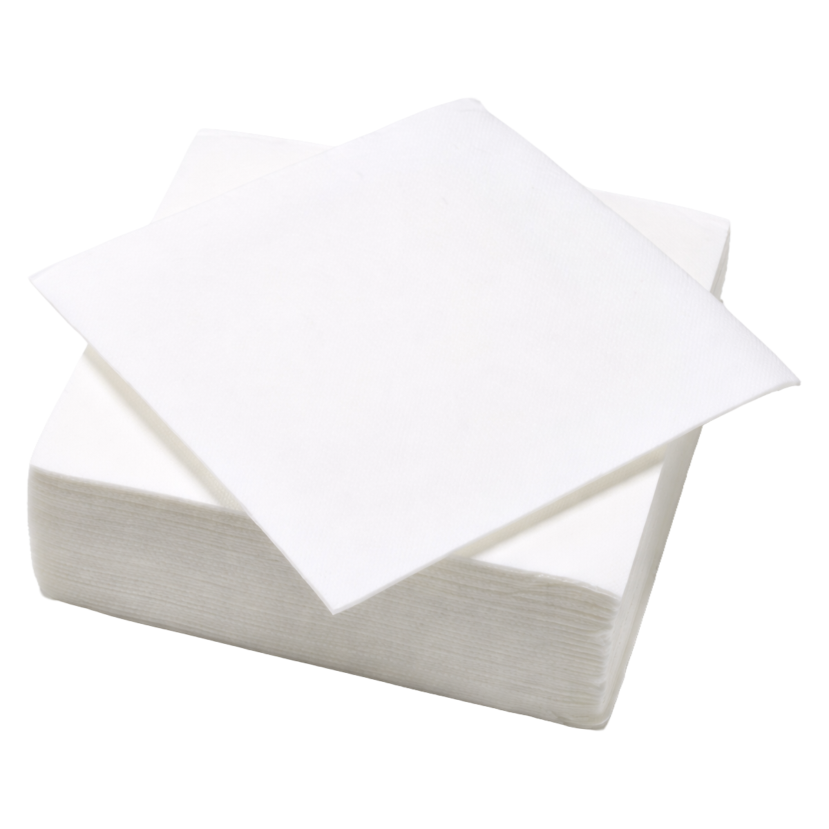 Serviettes cocktail blanches 25 x 25 cm – carton de 900 unités – 33 g/m² – Nappage Moderne