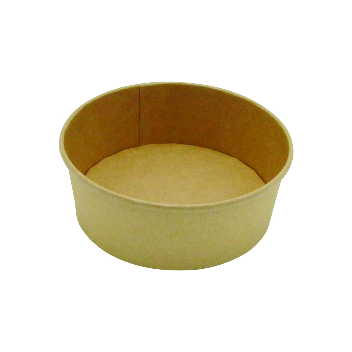 Boîtes salade kraft brun 1000 ml – Ø150 mm / H75 mm – lot de 50 unités – Publi Embal