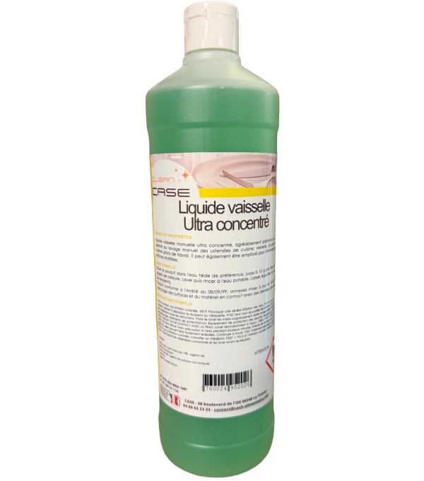 Liquide Vaisselle Ultra Concentré 1 L Parfum Pomme – Clean Case