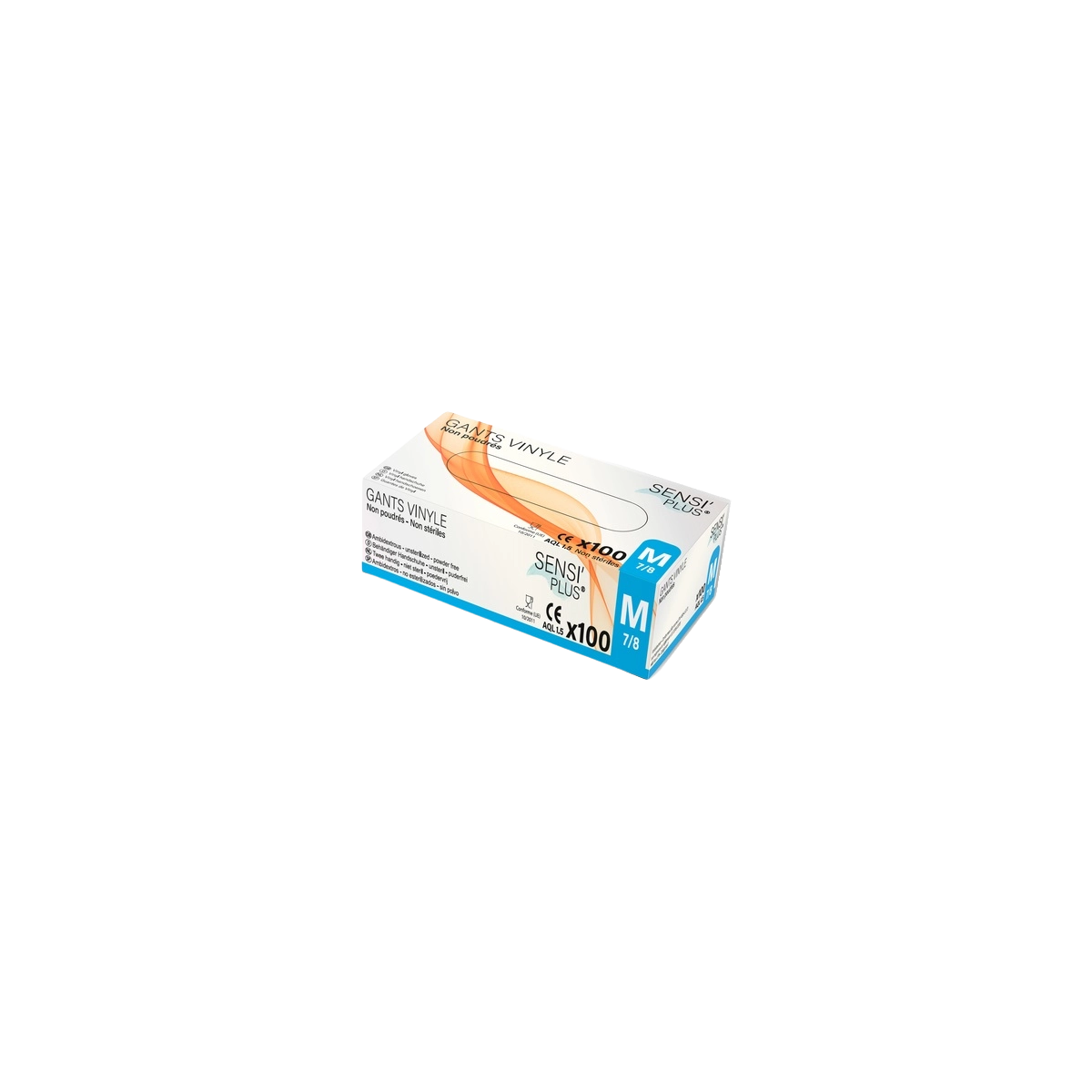 Gants nitrile noir taille M boîte de 100 non poudrés – Global Hygiène