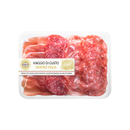 Assortiment charcuterie italienne Maletti 140g – jambon cru, salame, pancetta tranchés