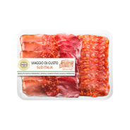 Assortiment charcuterie italienne piquante Maletti 140g – jambon au piment, capocollo, salame