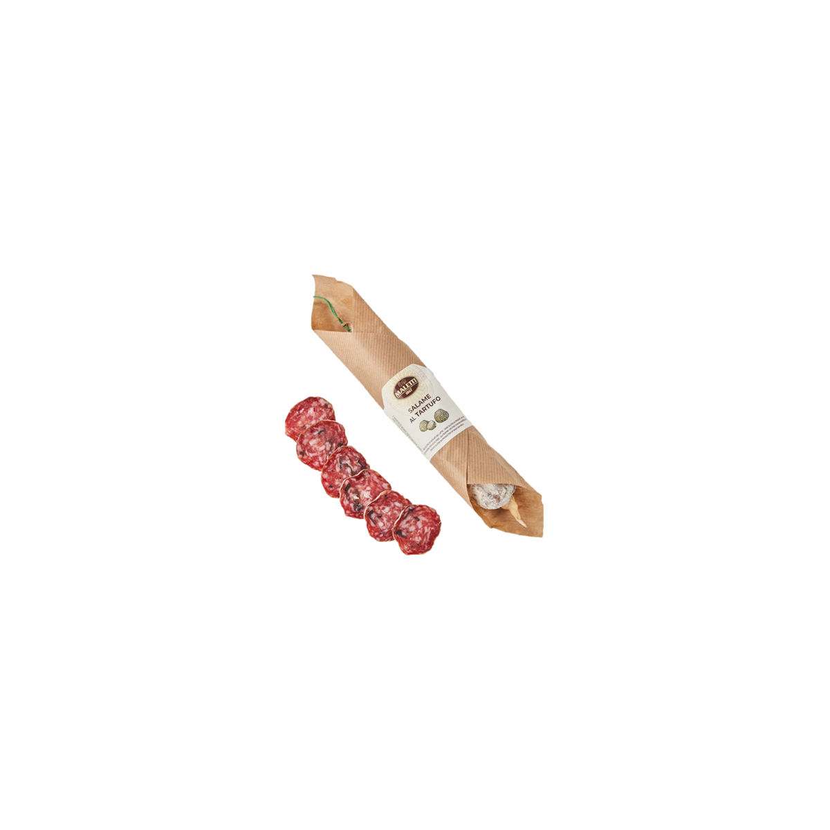 Saucisson italien à la truffe Maletti ±220g – charcuterie affinée 29 jours