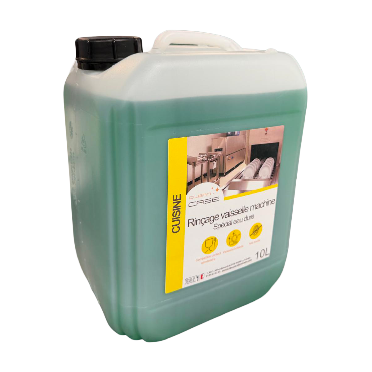 Liquide rinçage lave-vaisselle 10L eau dure – Clean Case