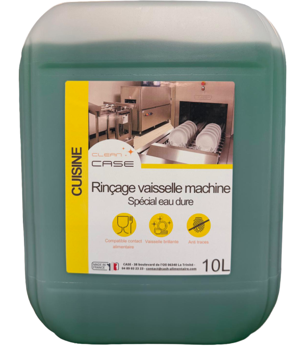 Liquide rinçage lave-vaisselle 10L eau dure – Clean Case
