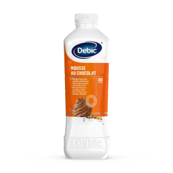 Mousse au chocolat liquide Debic 1L – dessert professionnel prêt à monter