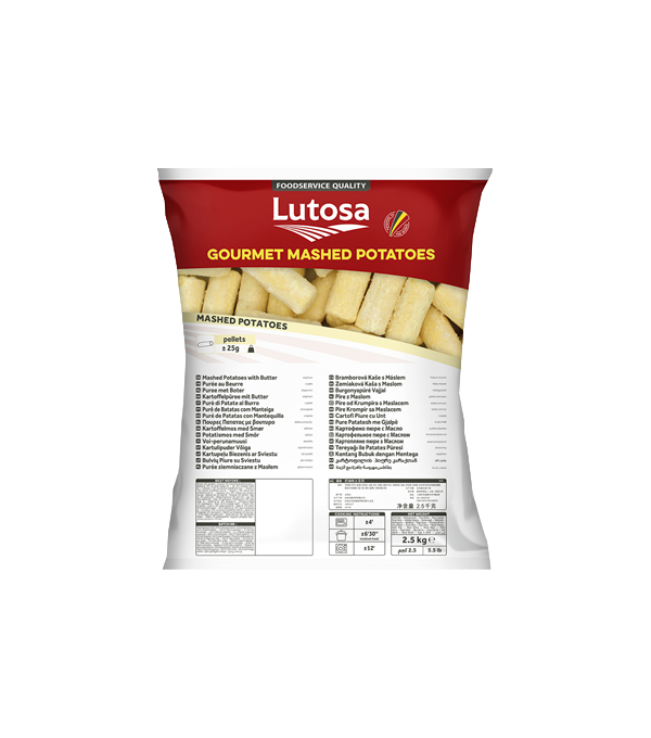 Purée de pomme de terre surgelée Lutosa 2,5kg – préparation prête à l’emploi